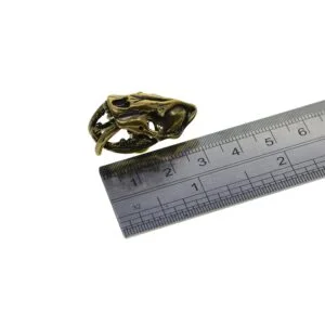 3D Brass Dinosaur Sabretooth Skull Head Pin Batch Button Screw Back EDC DIY Tools & Brass Collectibles