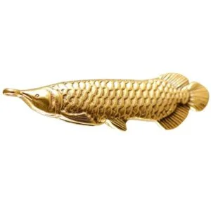 Brass Gold Fish Figurine Casting Animal Mini Figure Tea Pet Ornament Miniature EDC Tools & Brass Collectibles