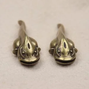 Brass Catfish Figurine Feng Shui Ornament Tea Pets Miniature Toy Mini Figure EDC Tools & Brass Collectibles