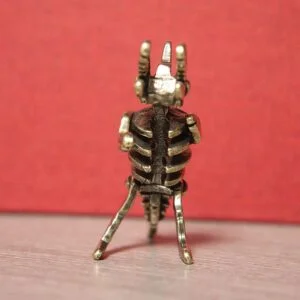Pure Brass Dinosaur Skeleton Keychain Figure Hanging Miniature Tea Pet Ornament EDC Tools & Brass Collectibles