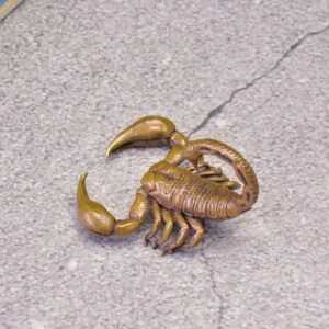 Classical Copper Scorpion Figure Ornament Miniature Tea Pet Vintage Brass Craft EDC Tools & Brass Collectibles