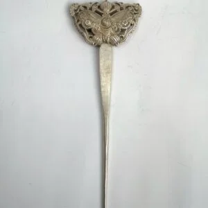 Collectible Old Tibet Silver Hand-made Hairpin Hair Decoration Hair Stick Craft EDC Tools & Brass Collectibles