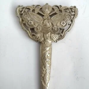 Collectible Old Tibet Silver Hand-made Hairpin Hair Decoration Hair Stick Craft EDC Tools & Brass Collectibles