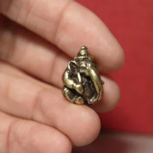 Solid Brass Lord Ganesha Statue Ganesh Elephant God Figurine Tea Pet Ornament EDC Tools & Brass Collectibles