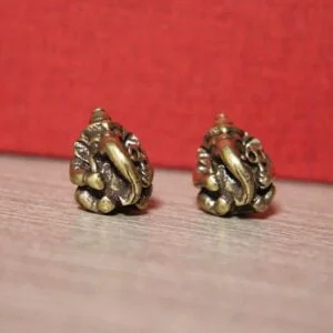 Solid Brass Lord Ganesha Statue Ganesh Elephant God Figurine Tea Pet Ornament EDC Tools & Brass Collectibles
