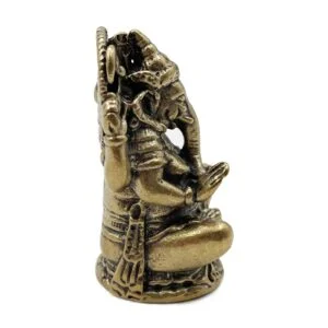 Brass Ganesha Statue India Hindu Ganesh Elephant God Figure Tea Pet Ornament EDC Tools & Brass Collectibles