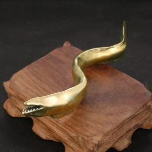 Pure Brass Deep Sea Largehead Hairtail Fish Figurine Ornament Tea Pet Miniature EDC Tools & Brass Collectibles