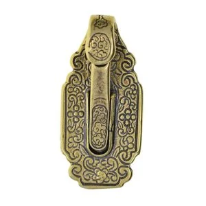 100% Solid Brass Belt Loop Key Holder Key Chain Storage Pocket Hook Hanger Belt Buckel EDC Tools & Brass Collectibles