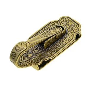 100% Solid Brass Belt Loop Key Holder Key Chain Storage Pocket Hook Hanger Belt Buckel EDC Tools & Brass Collectibles