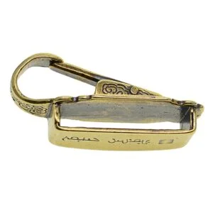 100% Solid Brass Belt Loop Key Holder Key Chain Storage Pocket Hook Hanger Belt Buckel EDC Tools & Brass Collectibles