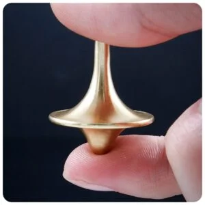 Solid Brass Spinning Gyro Game Favor Spin Top Spinner Gyroscope Toy Ornament EDC Tools & Brass Collectibles