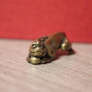 Solid Brass Animal Statue Tea Pet Ornament Lucky Beast Pixiu Figurine Toy Craft EDC Tools & Brass Collectibles
