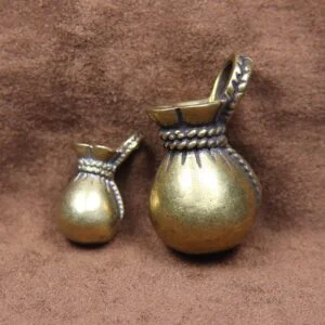 Pure Brass Lucky Dollar Money Bag Tea Pet Ornament Car Hanging Key Chain Pendant EDC Tools & Brass Collectibles