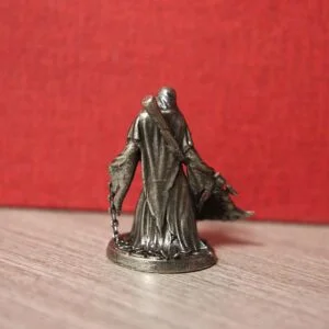 White Brass Scythe Grim Reaper Statue Soldier Figure Miniature Tea Pet Ornament EDC Tools & Brass Collectibles
