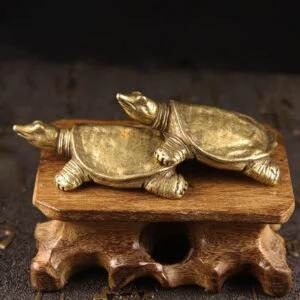 Copper Turtle Tortoise Brass Tea Pets Miniature Desk Decor Craft Toy Mini Figure EDC Tools & Brass Collectibles