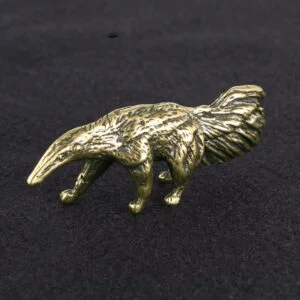 Pure Brass Cute Animal Figure Tea Pet Ornament Miniature Small Statue Craft Toy EDC Tools & Brass Collectibles