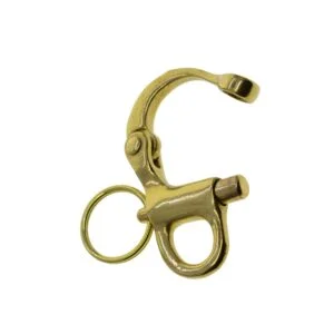 Brass Sweden Nautical Snap Pull Lock Carabiner Hook Shackle Key Chain Split Fob EDC Tools & Brass Collectibles