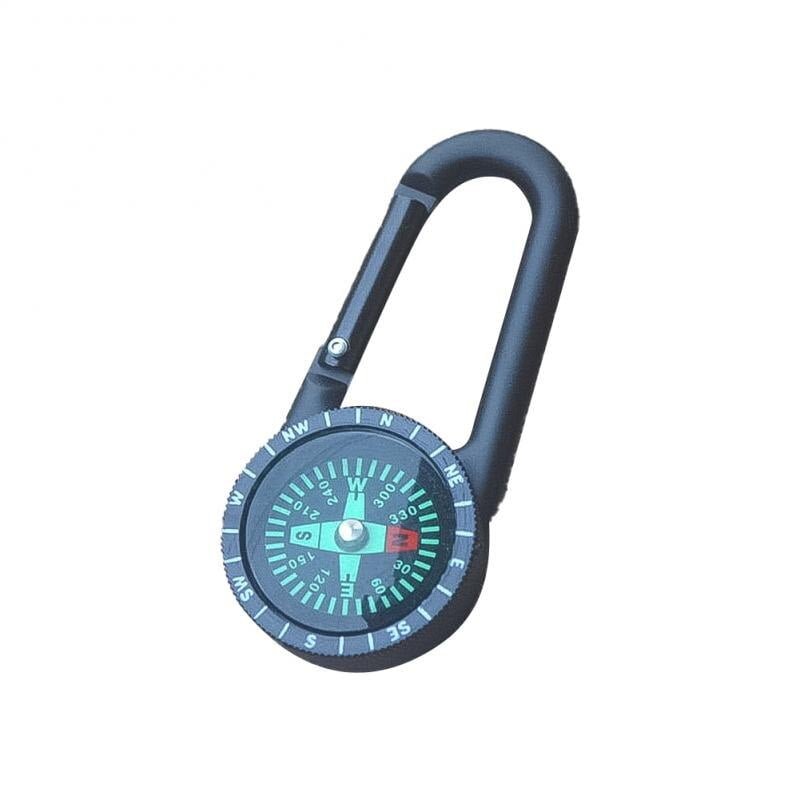 thumbnail image 2 of Compassun Metal Chrome Compass Keychain – Rudder Style, Waterproof, Hiking & Camping Gear 2 of 4