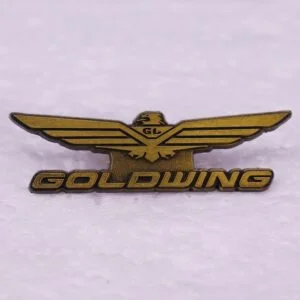 Metal Japan Motorcycle Goldwing Eagle Logo Badge Brooch Lapel Pin Biker Gift Goldwing Bike Logo Collectibles Ornament Miniature DIY Craft