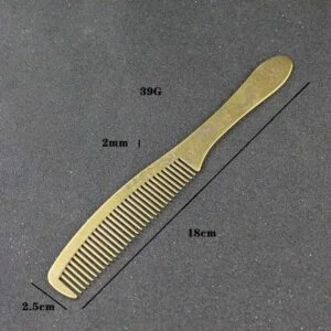 Pure Brass Hair Care Healthy Comb Carp Comb Anti static Hair Care Metal Comb Natural Curved Hair Styling Tool Handmade Craft Unique Gifts Collectibles Ornament Miniature